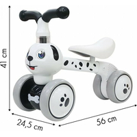 ECOTOYS Odrážadlo Psík bielej