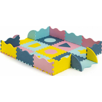 ECOTOYS Penové puzzle Tvary pastelové SX s okrajmi