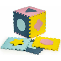 ECOTOYS Penové puzzle Tvary pastelové SX s okrajmi