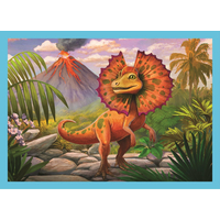 TREFL Puzzle Jedineční dinosaury 4v1 (12,15,20,24 dielikov)
