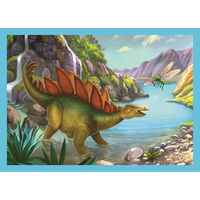 TREFL Puzzle Jedineční dinosaury 4v1 (12,15,20,24 dielikov)