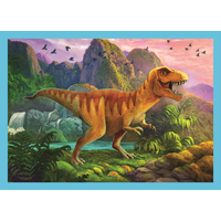 TREFL Puzzle Jedineční dinosaury 4v1 (12,15,20,24 dielikov)