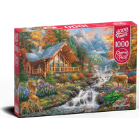 CHERRY PAZZI Puzzle Pokoj vysoko v horách 1000 dielikov