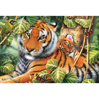 TREFL Puzzle Tiger s mláďaťom 1500 dielikov