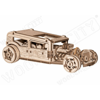 WOODEN CITY 3D puzzle Automobil Hot Rod 141 dielov