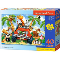 CASTORLAND Puzzle Dobráci na safari MAXI 40 dielikov