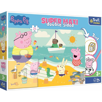 TREFL Obojstranné puzzle Prasiatko Peppa SUPER MAXI 24 dielikov