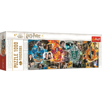 TREFL Panoramatické puzzle Harry Potter: Štyri bradavické koľaje 1000 dielikov