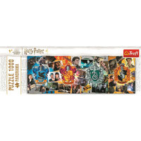 TREFL Panoramatické puzzle Harry Potter: Štyri bradavické koľaje 1000 dielikov