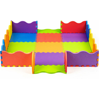 ECOTOYS Penové puzzle farebné SX s okrajmi