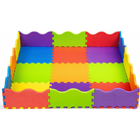 ECOTOYS Penové puzzle farebné SX s okrajmi