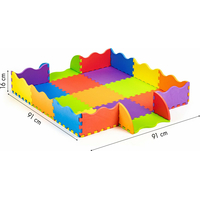 ECOTOYS Penové puzzle farebné SX s okrajmi