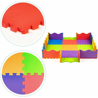 ECOTOYS Penové puzzle farebné SX s okrajmi