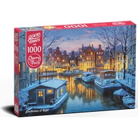 CHERRY PAZZI Puzzle Amsterdam v noci 1000 dielikov