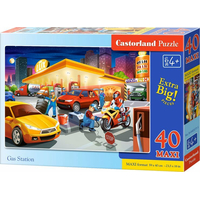 CASTORLAND Puzzle Čerpacia stanica MAXI 40 dielikov