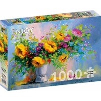 ENJOY Puzzle Kytica so žltými kvetmi 1000 dielikov