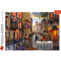 TREFL Puzzle Romantická večera 6000 dielikov