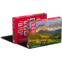 CHERRY PAZZI Puzzle Santa Maddalena, Dolomity 1000 dielikov