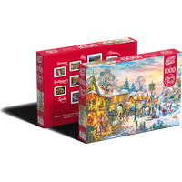 CHERRY PAZZI Puzzle Stmievanie v zime 1000 dielikov