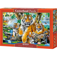 CASTORLAND Puzzle Tigre pri rieke 1000 dielikov