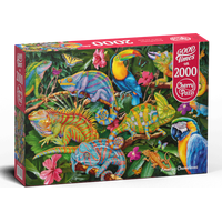 CHERRY PAZZI Puzzle Úžasní chameleóni 2000 dielikov
