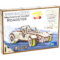 WOODEN CITY 3D puzzle Automobil Roadster 111 dielov