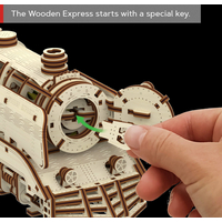 WOODEN CITY 3D puzzle Express s koľajnicami 400 dielov