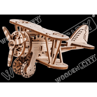 WOODEN CITY 3D puzzle Dvojplošník 63 dielov