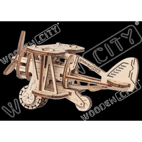 WOODEN CITY 3D puzzle Dvojplošník 63 dielov