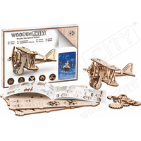 WOODEN CITY 3D puzzle Dvojplošník 63 dielov