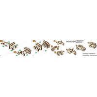 WOODEN CITY 3D puzzle mini sada Widgets: Historické vozidlá 35 dielikov