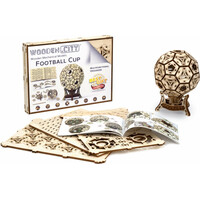 WOODEN CITY 3D puzzle Multifunkčný organizér - Futbalová lopta 175 dielov