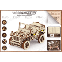 WOODEN CITY 3D puzzle Terénne auto - džíp 4x4, 570 dielikov