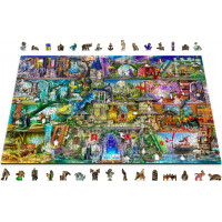 WOODEN CITY Drevené puzzle Bola raz jedna rozprávka 2v1, 2000 dielikov EKO