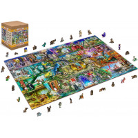 WOODEN CITY Drevené puzzle Bola raz jedna rozprávka 2v1, 2000 dielikov EKO