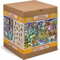WOODEN CITY Drevené puzzle Bola raz jedna rozprávka 2v1, 2000 dielikov EKO
