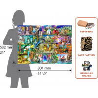 WOODEN CITY Drevené puzzle Bola raz jedna rozprávka 2v1, 2000 dielikov EKO