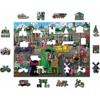 WOODEN CITY Drevené puzzle Parížske námestie v Berlíne 2v1, 200 dielikov EKO