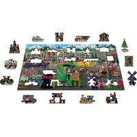 WOODEN CITY Drevené puzzle Parížske námestie v Berlíne 2v1, 200 dielikov EKO