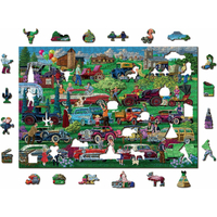 WOODEN CITY Drevené puzzle Veteráni 2v1, 505 dielikov EKO