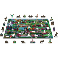 WOODEN CITY Drevené puzzle Veteráni 2v1, 505 dielikov EKO