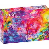 ENJOY Puzzle Farebná abstraktná olejomaľba 1000 dielikov