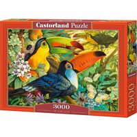 CASTORLAND Puzzle Farebné tukany 3000 dielikov