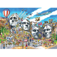 COBBLE HILL Puzzle DoodleTown: Mount Rushmore 1000 dielikov