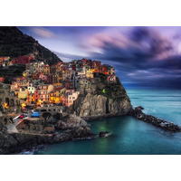 ENJOY Puzzle Manarola za súmraku, Cinque Terre, Taliansko 1000 dielikov