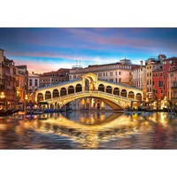 CASTORLAND Puzzle Nočný most Rialto, Benátky 1000 dielikov