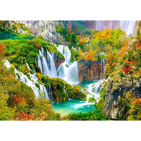 ENJOY Puzzle Plitvické vodopády na jeseň 1000 dielikov