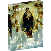 ENJOY Puzzle William Bouguereau: Panna s anjelmi 1000 dielikov