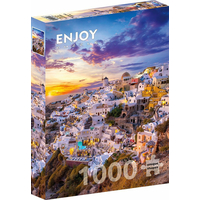 ENJOY Puzzle Západ slnka nad Santorini 1000 dielikov