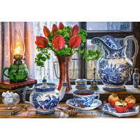 CASTORLAND Puzzle Zátišie s tulipánmi 1500 dielikov